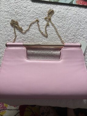 New Light Pink Faux leather purse shoulder bag handbag